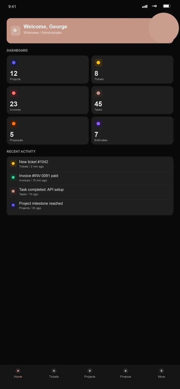Wideview Support screenshot