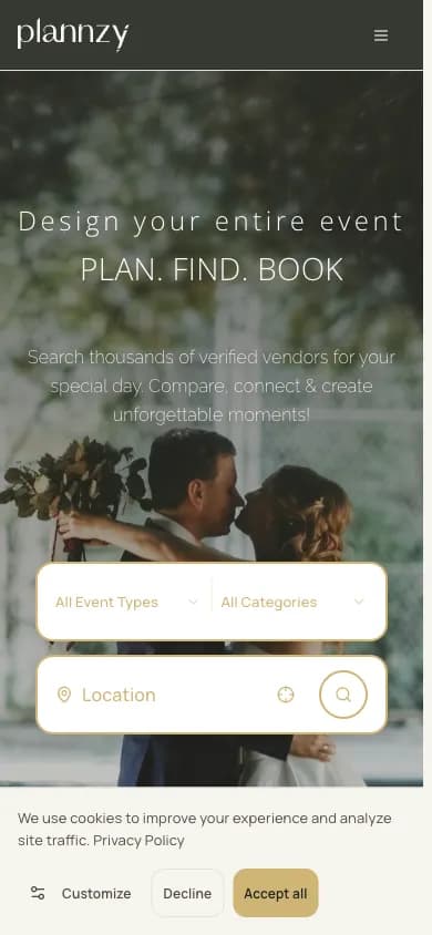 Plannzy: Mobile