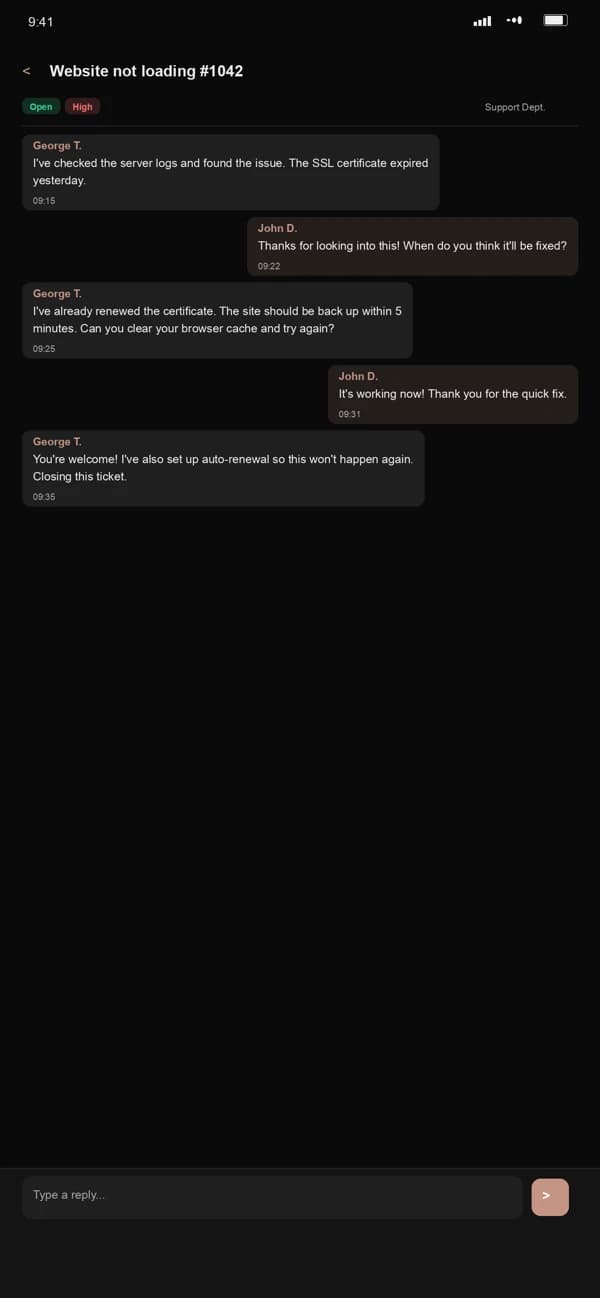 Wideview Support screenshot